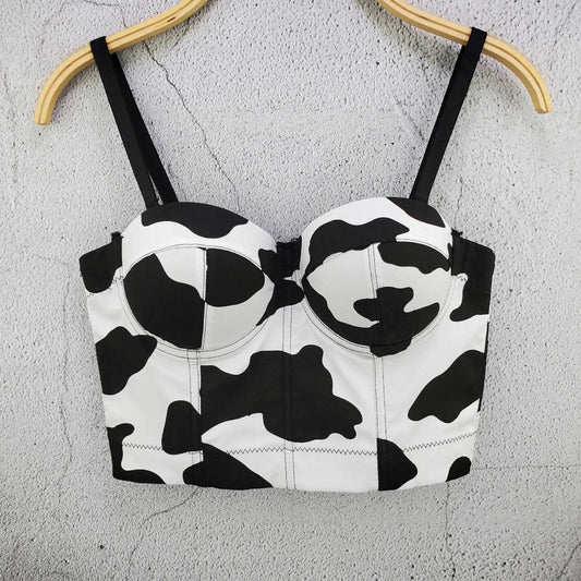 Cow Bustier Bra